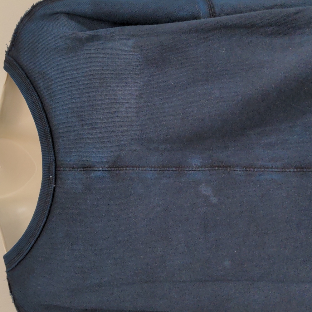 NWOT Free People Indigo Western Pullover Top Tie Dye V-Neck Long Sleeve Size XS - Picture 9 of 10